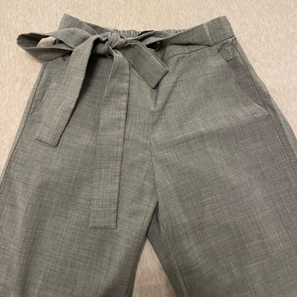 J. Crew ankle trousers with bow waist tie